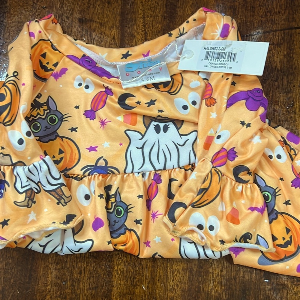 NWT Shea Baby Orange, Cowboy Halloween Dress